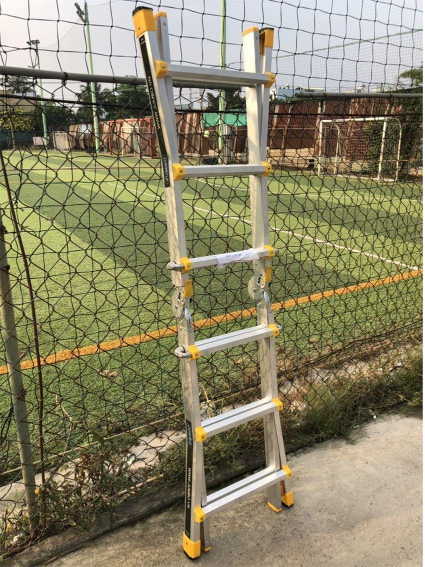 Thang nhôm gấp chữ A Jumbo A404 - Hàng chính hãng