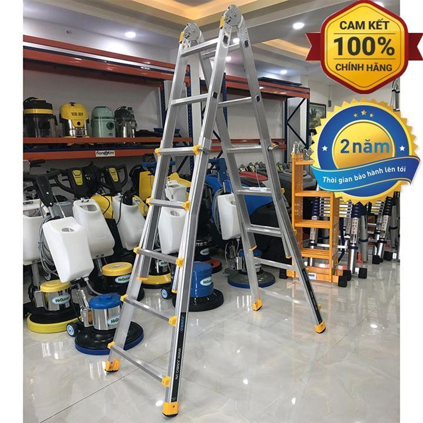 Thang nhôm gấp chữ A Jumbo A405 - Hàng chính hãng