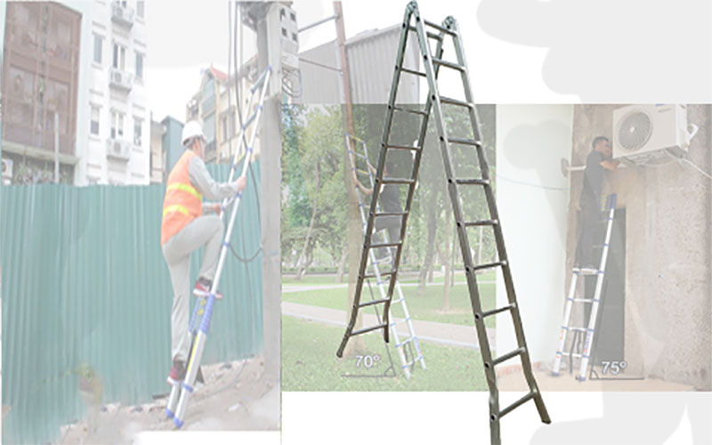 Thang nhôm gấp chữ A Sumika SK210 - Hàng chính hãng