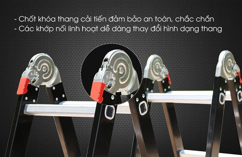 Thang nhôm gấp đa năng Nikawa NKB-45 - Hàng chính hãng