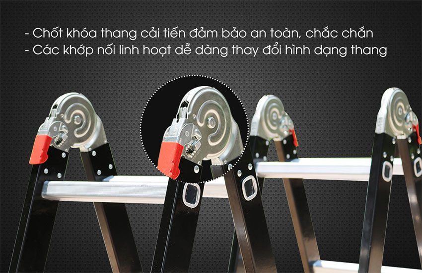 Thang nhôm gấp đoạn Nikawa NKG-45 - Hàng chính hãng