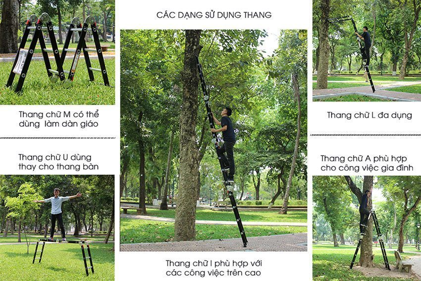 Thang nhôm gấp đoạn Nikawa NKG-45 - Hàng chính hãng