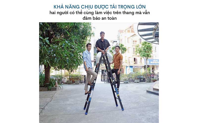 Thang nhôm gấp và rút đa năng 4 đoạn Advindeq AML44B - Hàng chính hãng