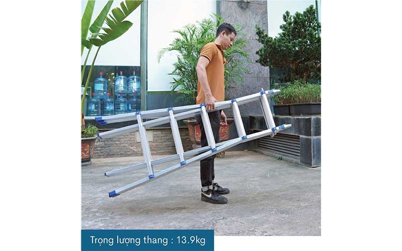 Thang nhôm gấp và rút đa năng 4 đoạn Advindeq AML45W - Hàng chính hãng