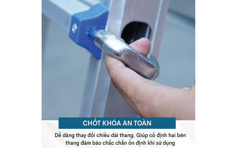 Thang nhôm gấp và rút đa năng 4 đoạn Advindeq AML45W - Hàng chính hãng