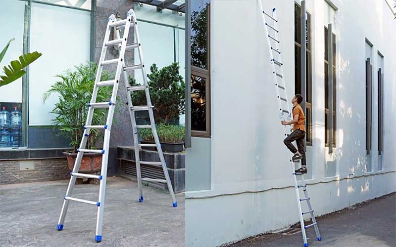 Thang nhôm gấp và rút đa năng 4 đoạn Advindeq AML45W - Hàng chính hãng