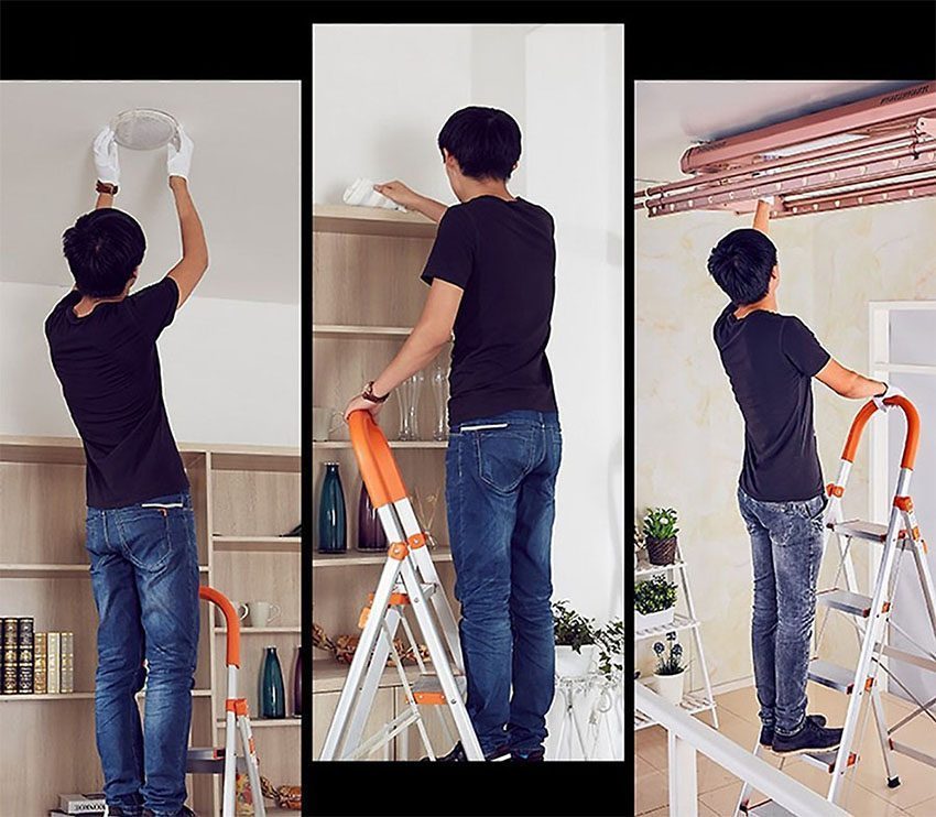 Thang nhôm ghế 6 bậc Kachi MK-151 - Hàng chính hãng