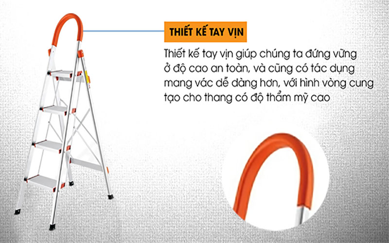 Thang nhôm ghế rút đơn Nakata TY-104B - Hàng chính hãng