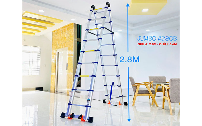 Thang nhôm rút đôi Jumbo A280B - Hàng chính hãng