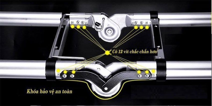 Thang nhôm rút đôi Kagami KT-56AI - Hàng chính hãng