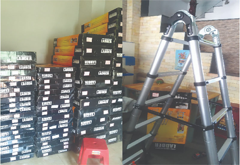 Thang nhôm rút đôi Nakata TY-636 - Hàng chính hãng