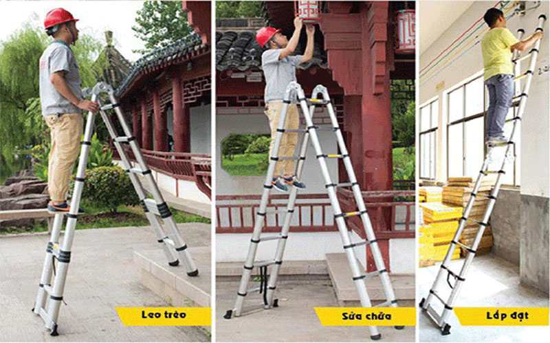 Thang nhôm rút đôi Nakata TY-638 - Hàng chính hãng