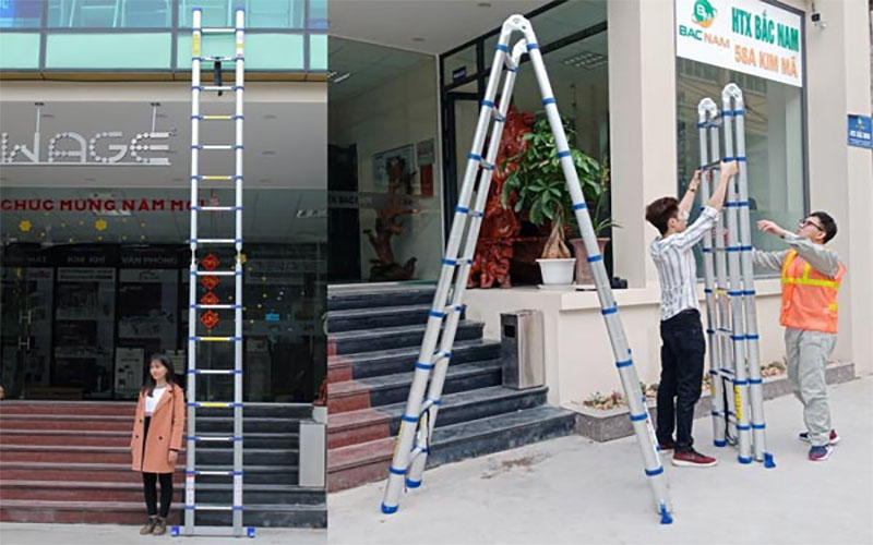 Thang nhôm rút đôi Nakata TYB-639 - Hàng chính hãng