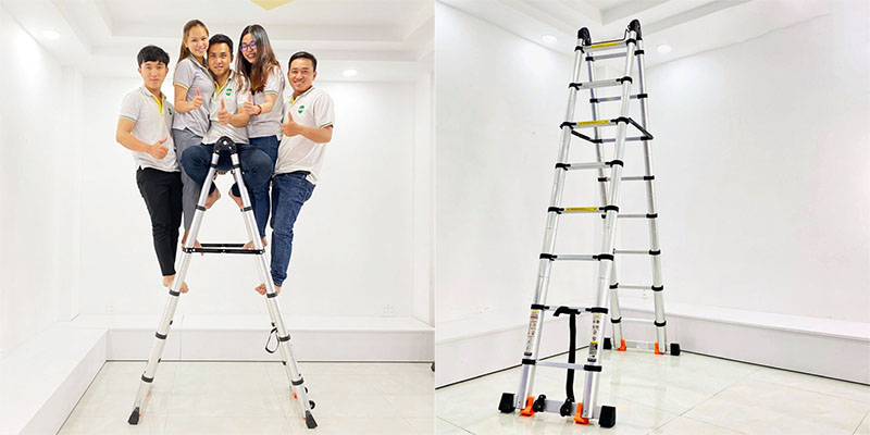 Thang nhôm rút đôi Sumika SK500D New - Hàng chính hãng