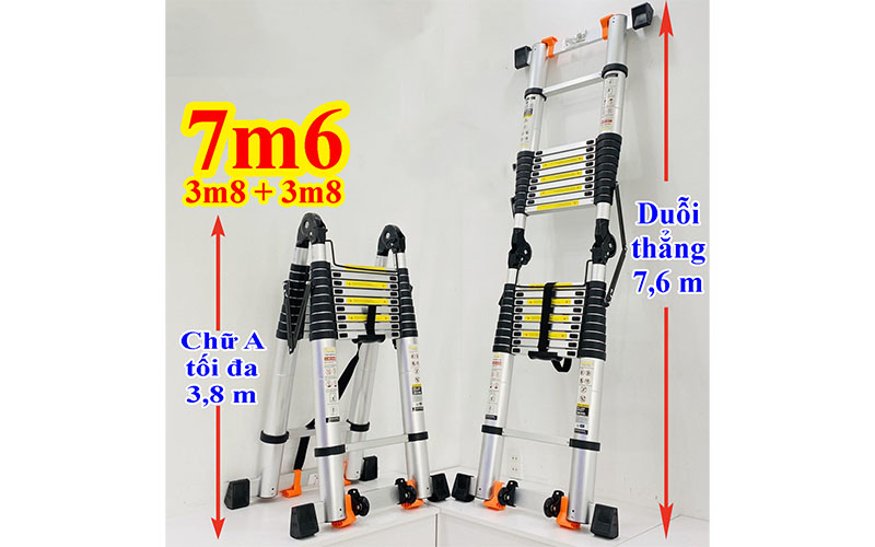 Thang nhôm rút đôi Sumika SK760D - Hàng chính hãng