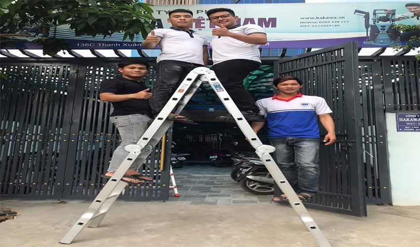 Tải trọng của Thang nhôm đa năng gấp 4 khúc Hakawa HK-404 