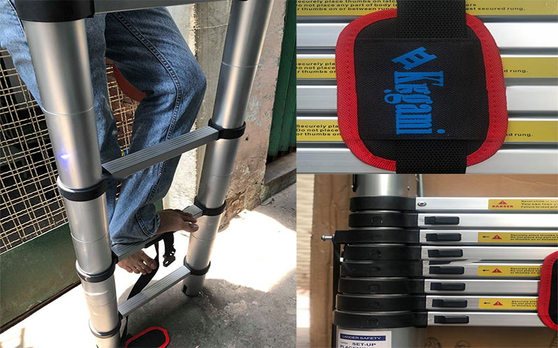 Thang nhôm rút đơn Kagami KT-38 - Hàng chính hãng