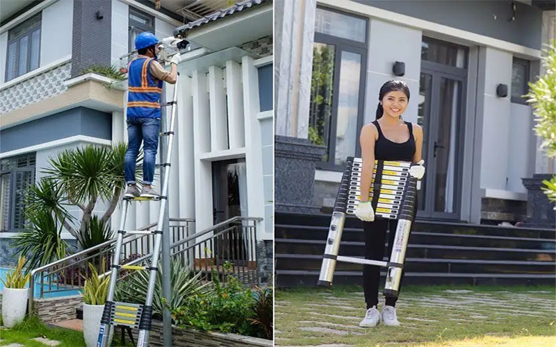 Thang nhôm rút đơn Nakata TY-614 - Hàng chính hãng