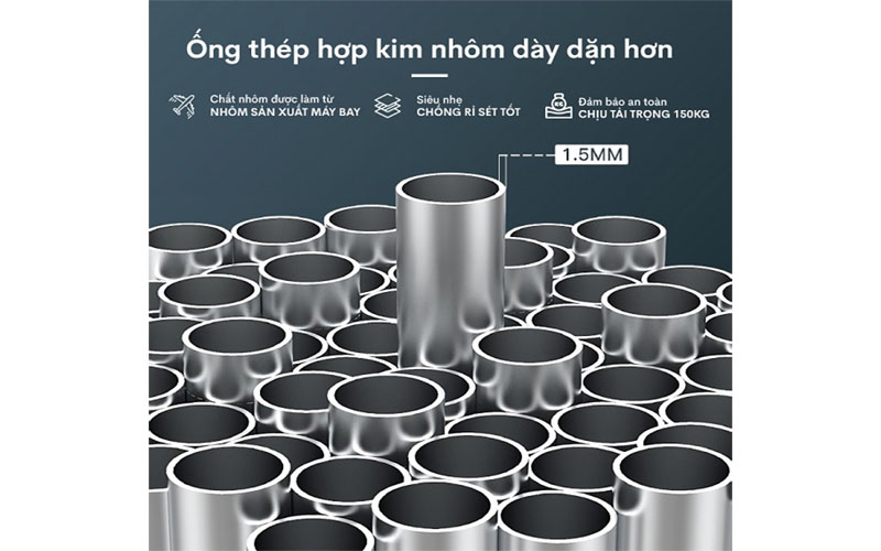 Chất liệu của Thang nhôm rút gọn chữ A Fujihome TLA07R