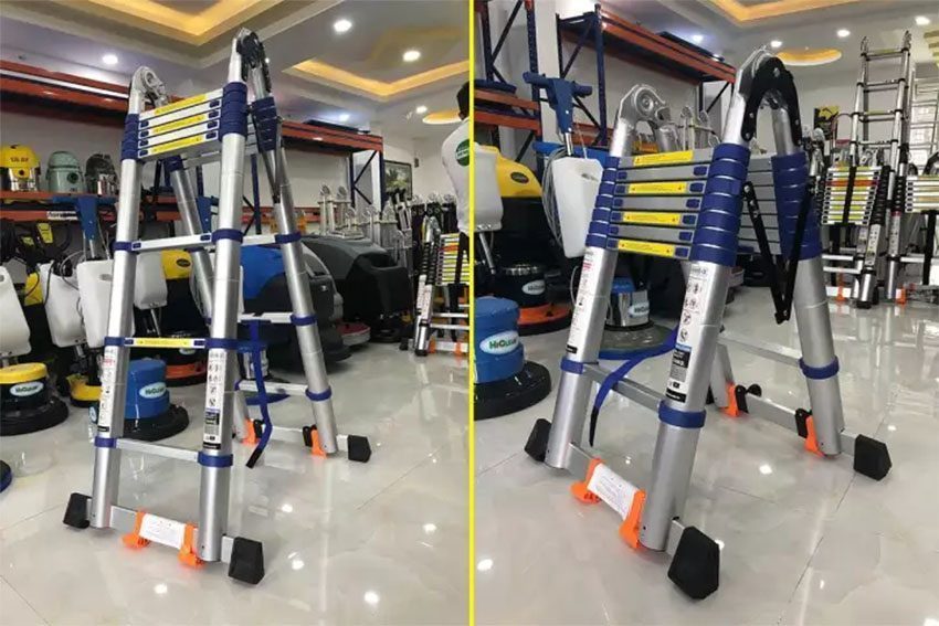 Thang nhôm rút gọn chữ A Jumbo A250B - Hàng chính hãng