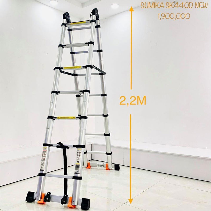 Thang nhôm rút đôi đai nhựa Sumika SK-440D NEW - Hàng chính hãng