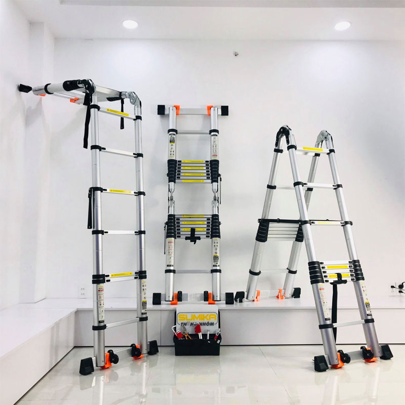 Thang nhôm rút đôi đai nhựa Sumika SK-440D NEW - Hàng chính hãng