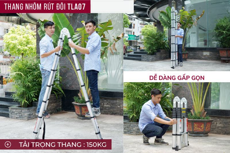 Thang nhôm rút gọn chữa A Fujihome TLA07 - Hàng chính hãng