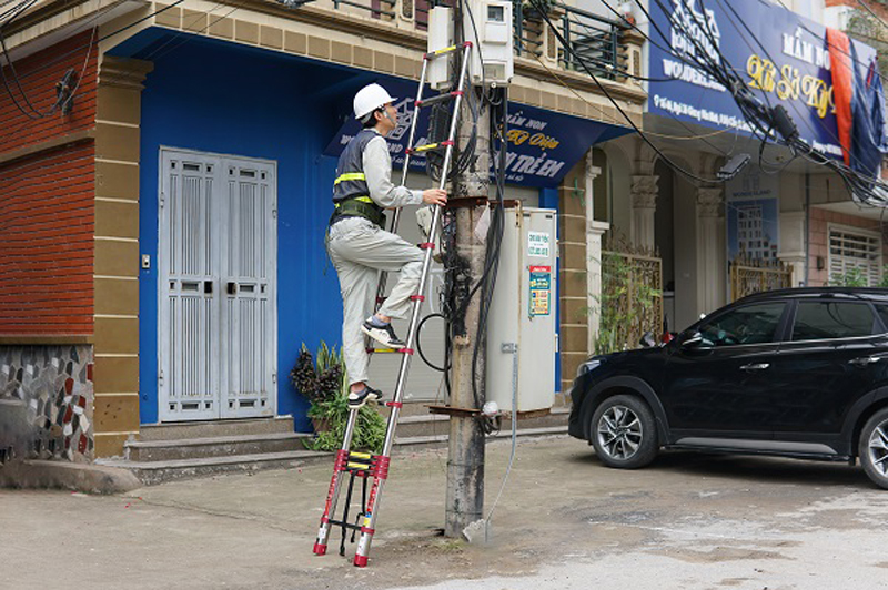 Thang inox rút gọn đơn FujiHome TLI380IR - Hàng chính hãng