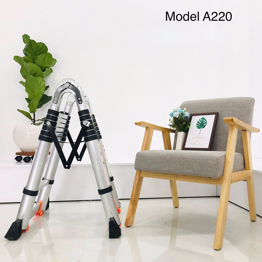 Thang rút nhôm chữ A Jumbo A220 - Hàng chính hãng