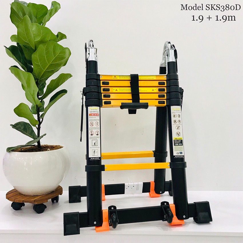 Thang rút nhôm chữ A Sumika SKS380D - Hàng chính hãng