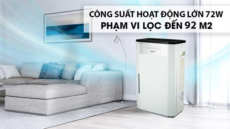 Công suất của Thiết bị diệt khuẩn và khử mùi không khí Panasonic F-JPU70A 