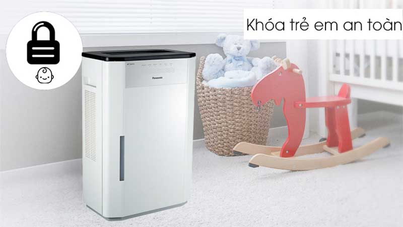 Chức năng khóa trẻ em của Thiết bị diệt khuẩn và khử mùi không khí Panasonic F-JPU70A 