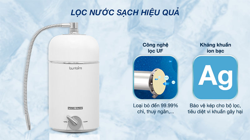 Thiết bị lọc nước UF Stiebel Eltron Fountain 7S 1 lõi - Hàng chính hãng