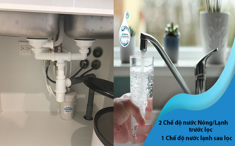 Thiết bị lọc nước lắp dưới bồn Kitz OSS-A7 - Hàng chính hãng