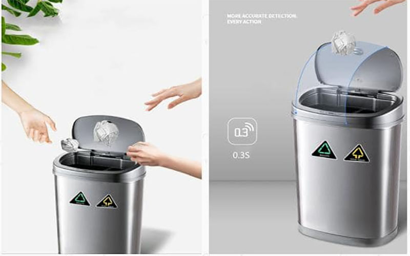 Thùng rác cảm ứng Smartech ST-42-22R - Hàng chính hãng