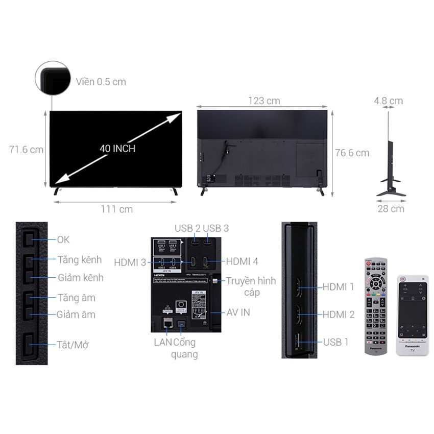 Chi tiết của Smart Tivi Panasonic TH-55EZ950V