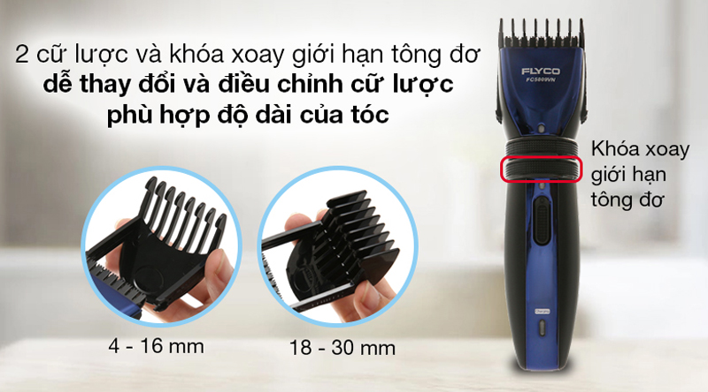Tông đơ cắt tóc Flyco FC5809VN - Hàng chính hãng