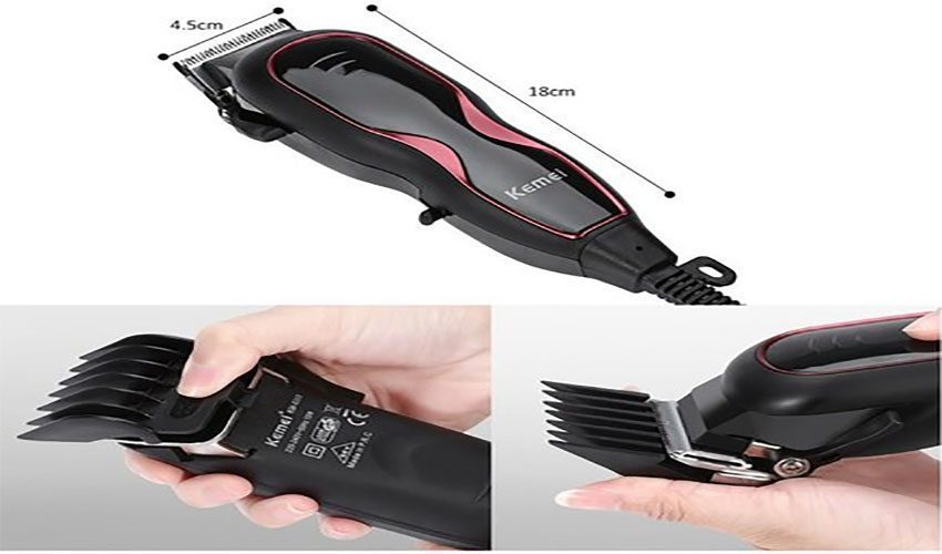 Tông đơ cắt tóc có dây Kemei KM–1027 - Hàng chính hãng