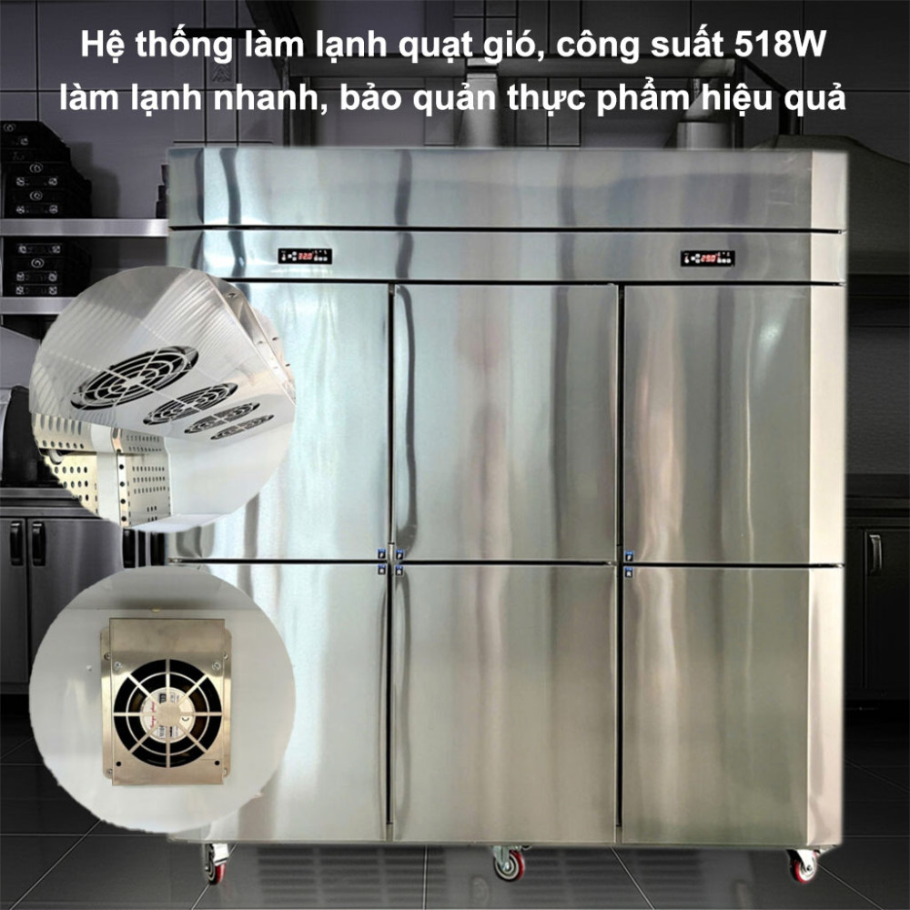 Tủ 2 chế độ đông mát 6 cánh quạt lạnh Lightcool LS-1200F 1253L - Hàng chính hãng