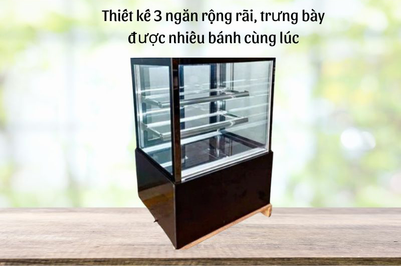 Tủ bánh 3 tầng kính vuông 0.9m Lightcool DG-900Z - Hàng chính hãng