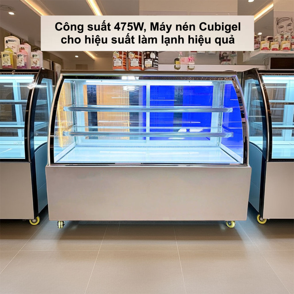 Tủ bánh kem kính cong 3 tầng Lightcool DG-1200Z 392L - Hàng chính hãng