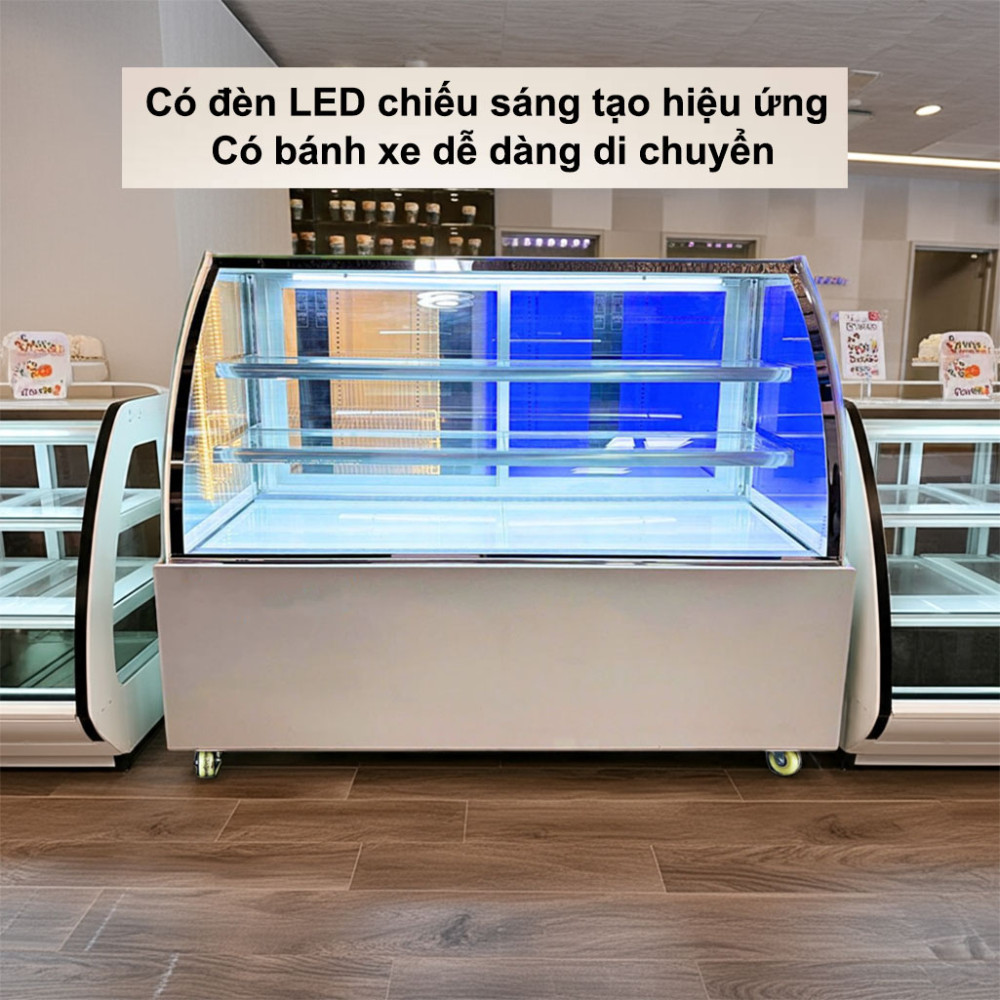 Tủ bánh kem kính cong 3 tầng Lightcool DG-1200Z 392L - Hàng chính hãng
