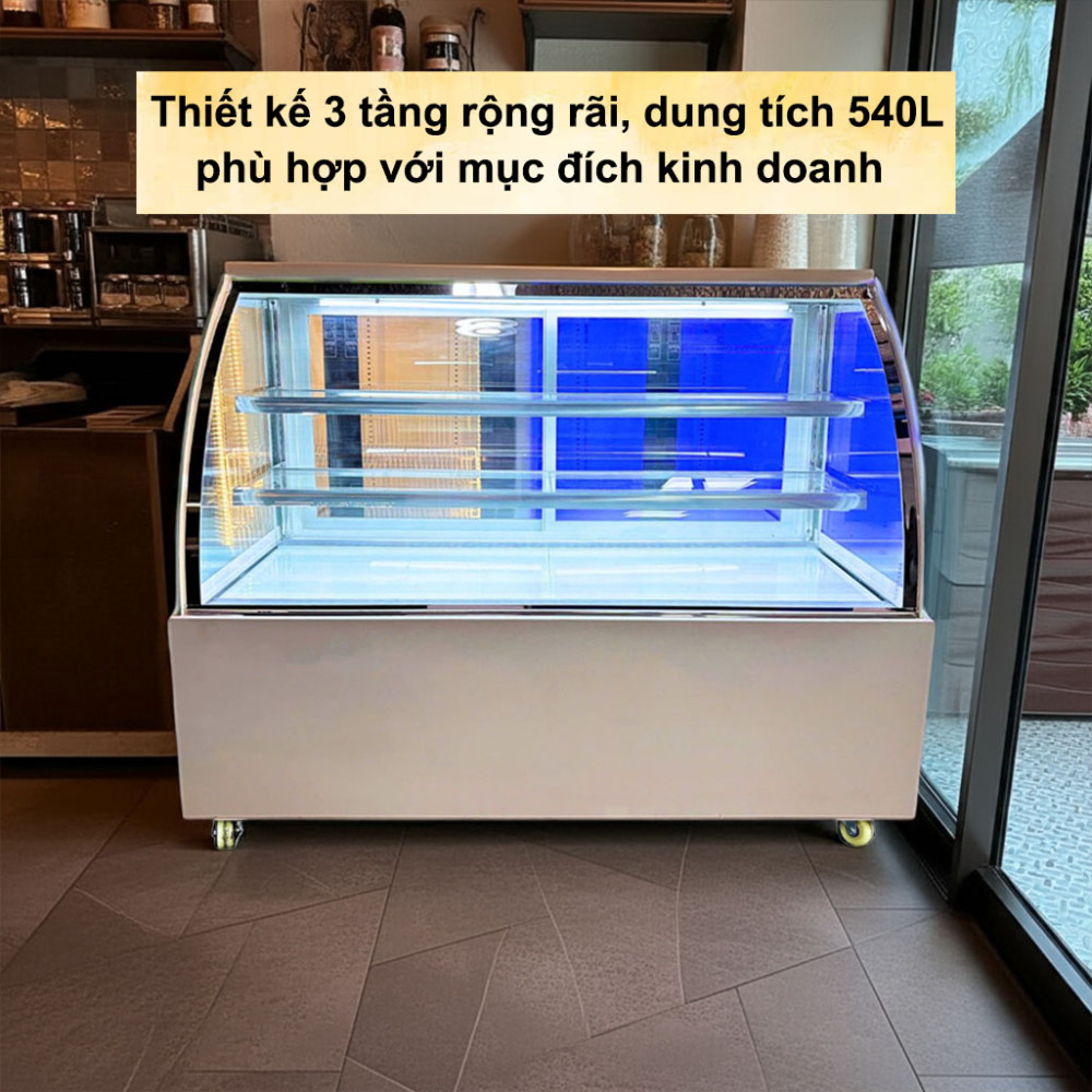 Tủ bánh kem kính cong 3 tầng Lightcool DG-1500Z 540L - Hàng chính hãng