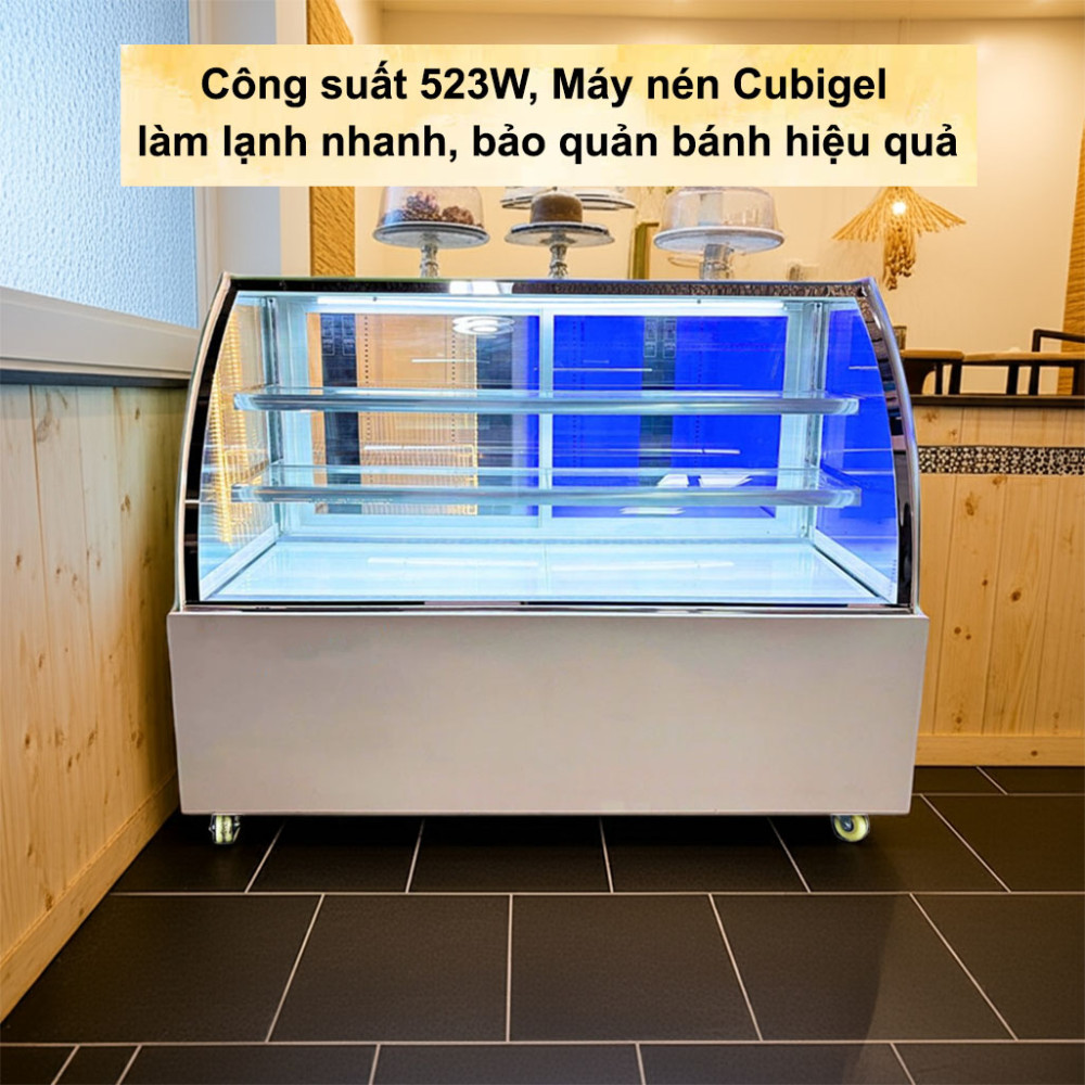 Tủ bánh kem kính cong 3 tầng Lightcool DG-1500Z 540L - Hàng chính hãng