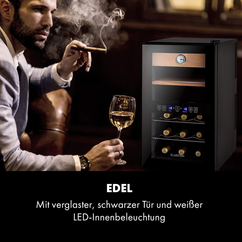 Tủ bảo quản cigar Klarstein EL-PRESIDENTE (48 lít) - Hàng chính hãng