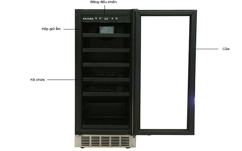 Tủ bảo quản rượu Kadeka KA-24WR - Hàng chính hãng