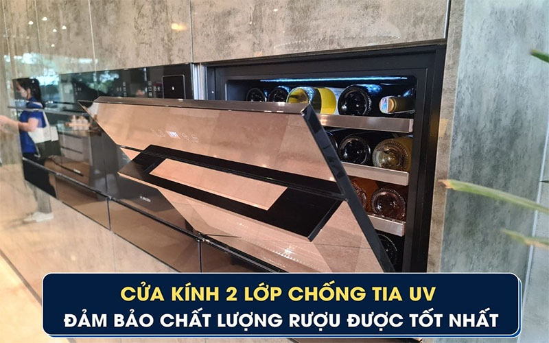 Thiết kế của Tủ bảo quản rượu vang Malloca MWC-24CP