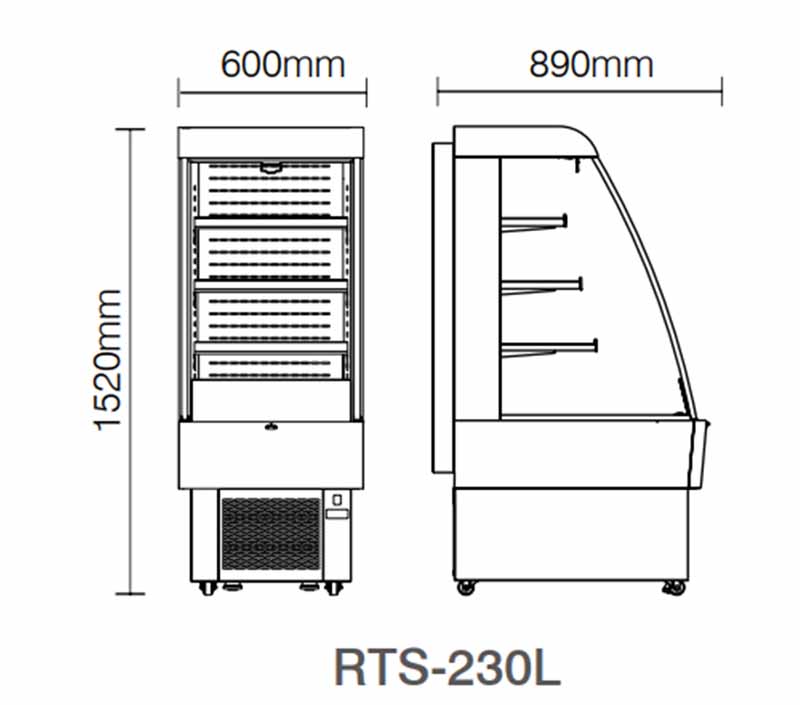 Tủ bảo quản và trưng bày Cobi RTS-230L - Hàng chính hãng