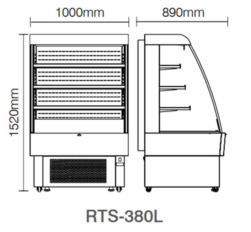 Tủ bảo quản và trưng bày Cobi RTS-380L - Hàng chính hãng