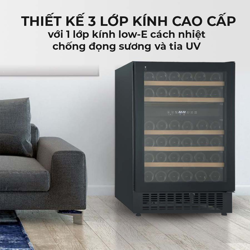 Tủ bảo quản rượu vang Hafele HW-C129FB - Hàng chính hãng